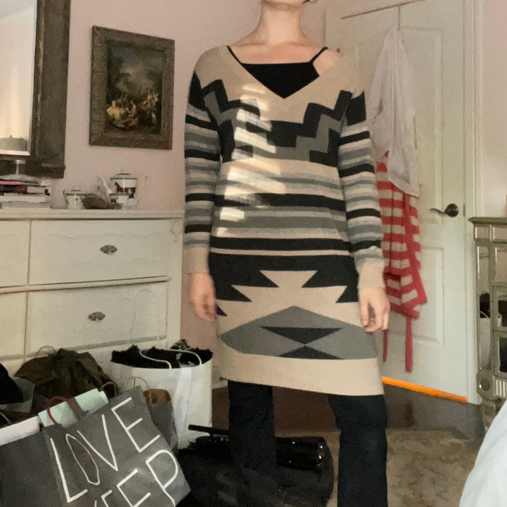 Joie Navajo Sweater dress ASO Violet Harmon